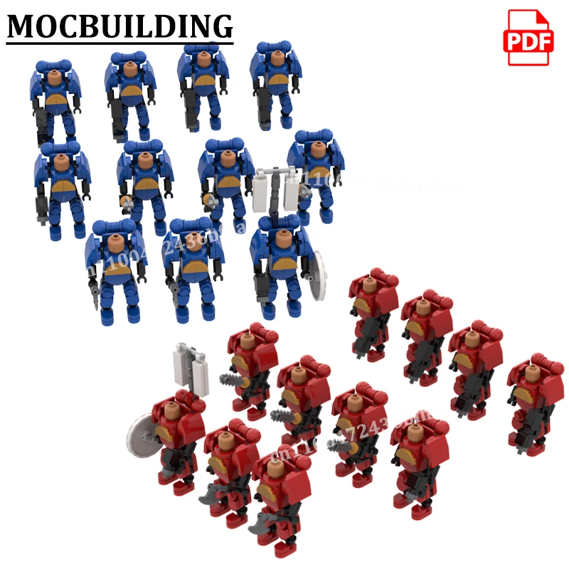 

Military Tacticaled-Marine Models Gothic Sci-fi-Soldiers Models MOCBUILDING Mecha Bricks Construction Toys Gift for Boy
