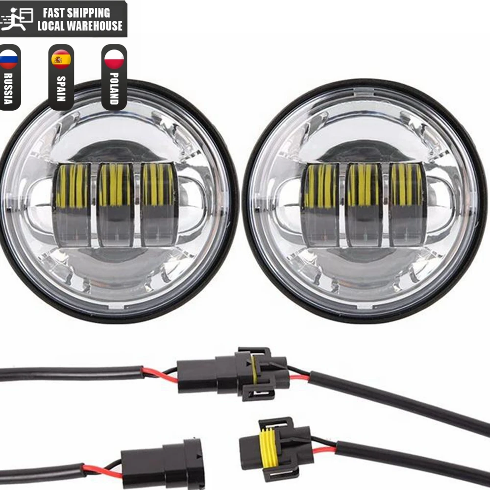 Voor Harley 7 "Led Projector Moto Koplamp + 4 1/2 Fog Passeren Lichten Voor Touring Electra Glide7 Inch koplamp Beugel Onderdelen