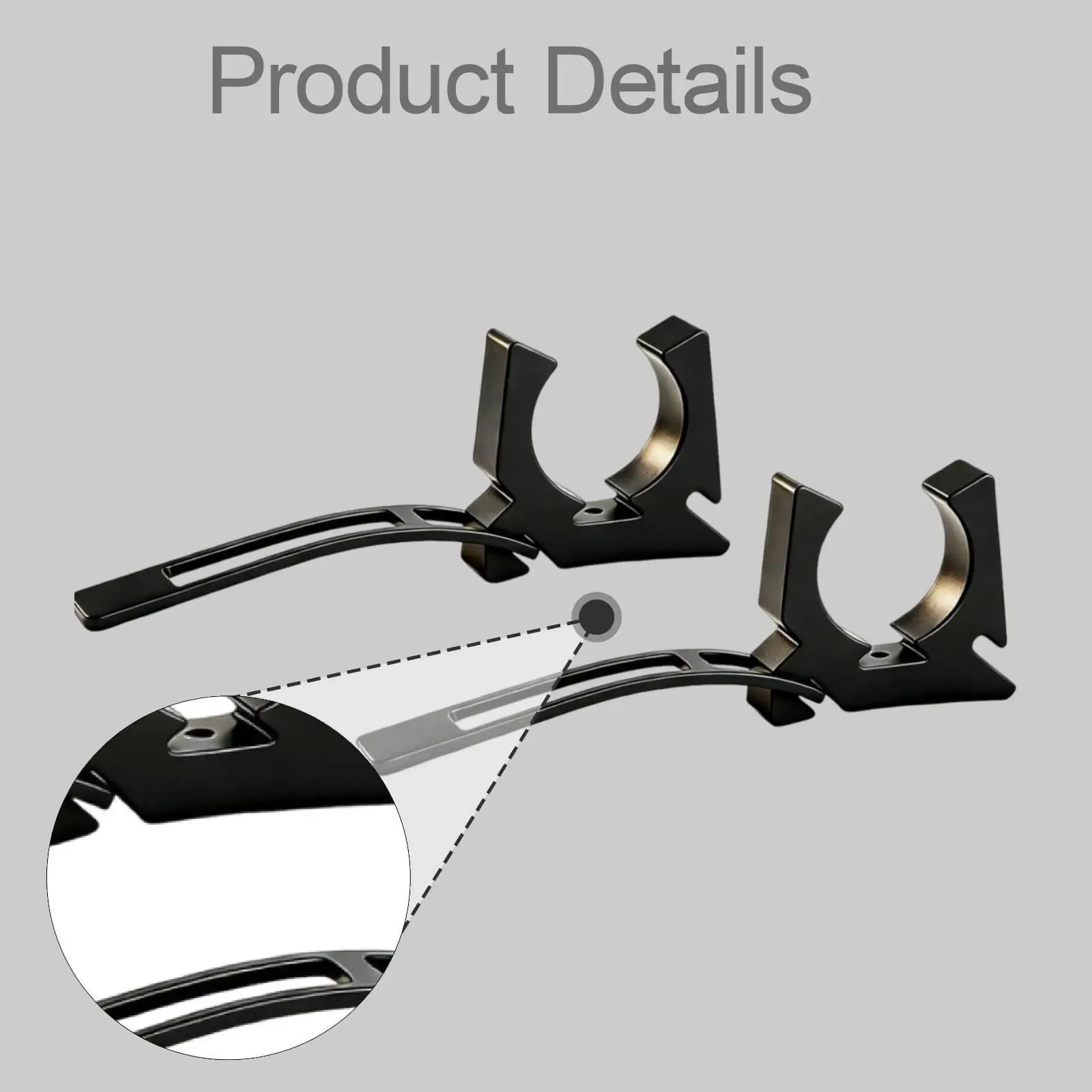Heavy Duty Boat Hook Holder Spring Strap Marine Paddle Clip Oar Rod Organizer for Kayak Deck Locker