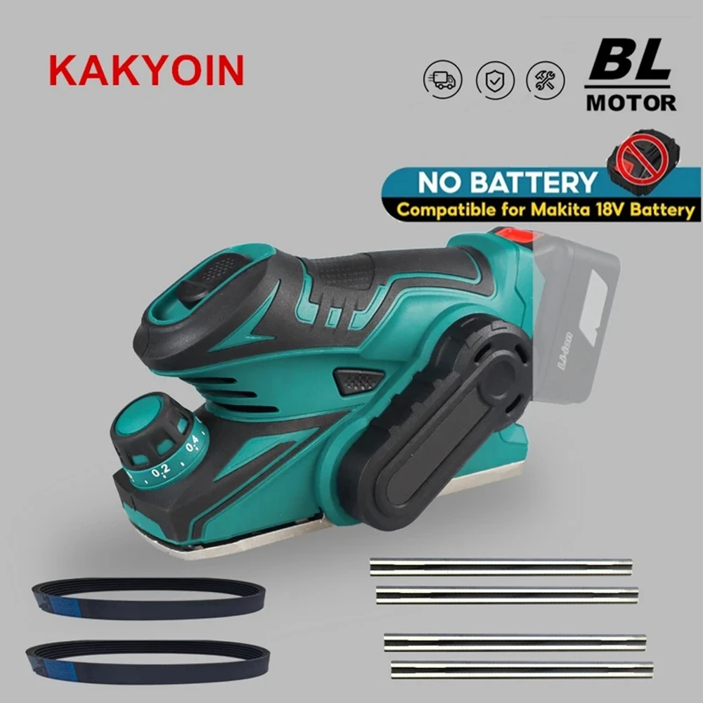 3200W Cordless Electric Planer Brushless Motor Electric Router Trimmer Wood Cutting Machine Woodworking Tool NO Battery