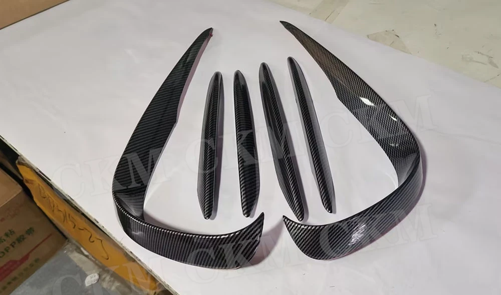 ABS Carbon Look Voorbumper Splitters Schorten Voor Mercedes Benz E Klasse C238 E200 E300 E400 E500 E53 E63 coupe 2 Deur 2017-2019 - afbeelding 1