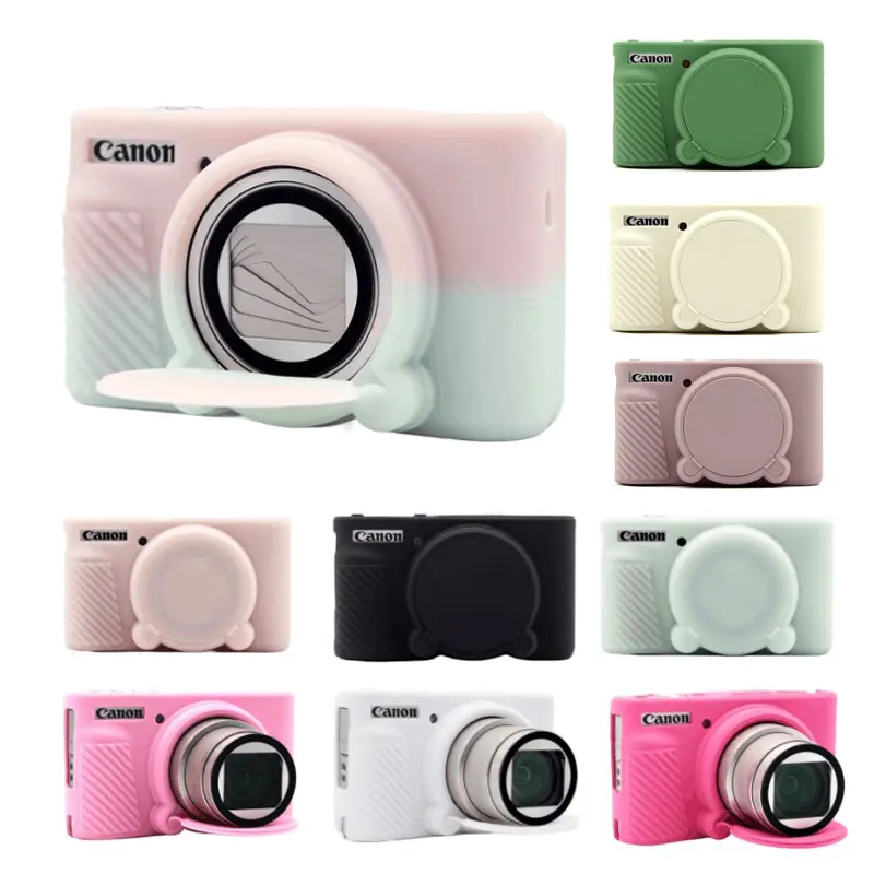 Soft Silicone Case Camera Bag Skin For Canon PowerShot SX730 SX740 SX740HS Rubber Camera case Cover