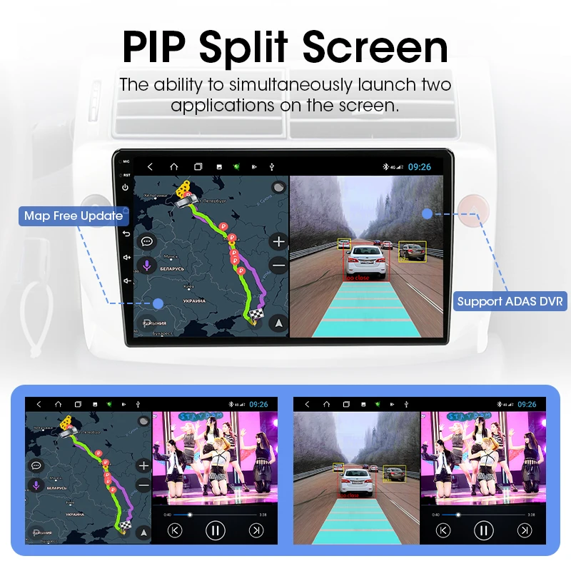 Carplay لشركة فيات دوكاتو بيجو الملاكم سيتروين البلوز 2 2006-2022 راديو السيارة أندرويد السيارات مشغل وسائط متعددة نافي نظام تحديد المواقع DVD رئيس وحدة