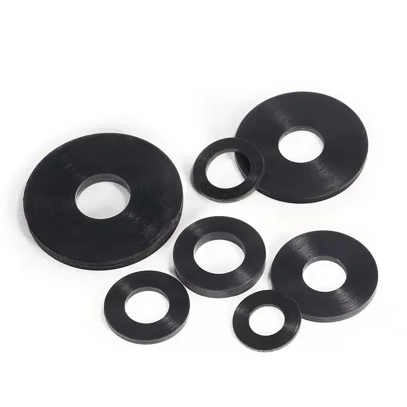 10~100 Pcs Black Silicone Washer M2 M2.5 M2.7 M3 M4 M5 M6 M8 M10 M12 M16 M20 O-ring Silicone Rubber Flat Washer Seal Ring Gasket