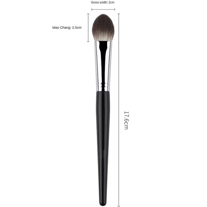 1/2 pezzi cuore di pesca fard pennello fard in polvere fard crema fard liquido pennelli per trucco piatto piccolo pennello per fard preciso strumenti per il trucco