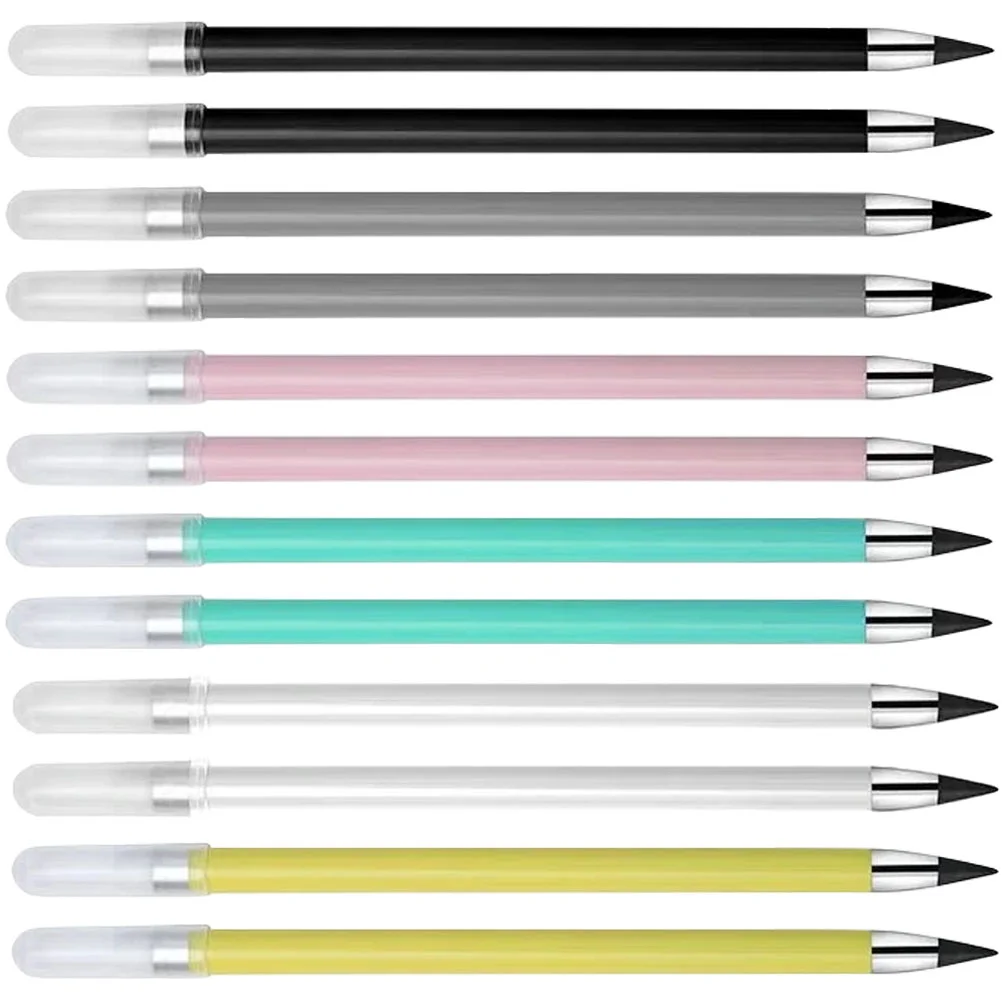 

12 Pcs Eternal Pencil Inkless Write Pencils Sketch Drafting Supplies No Non Sharpening Drawing Graphite Fun for Writing