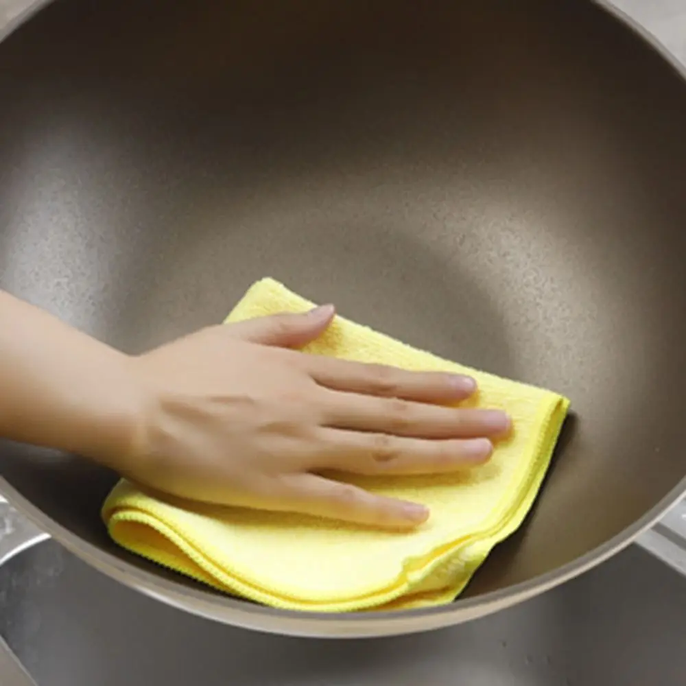 

20Pcs 30x30cm Microfibre Cleaning Cloths Thickened Soft Car Cleaning Rag Reusable Stripe-Free Dishwashing Cloth Car Wash