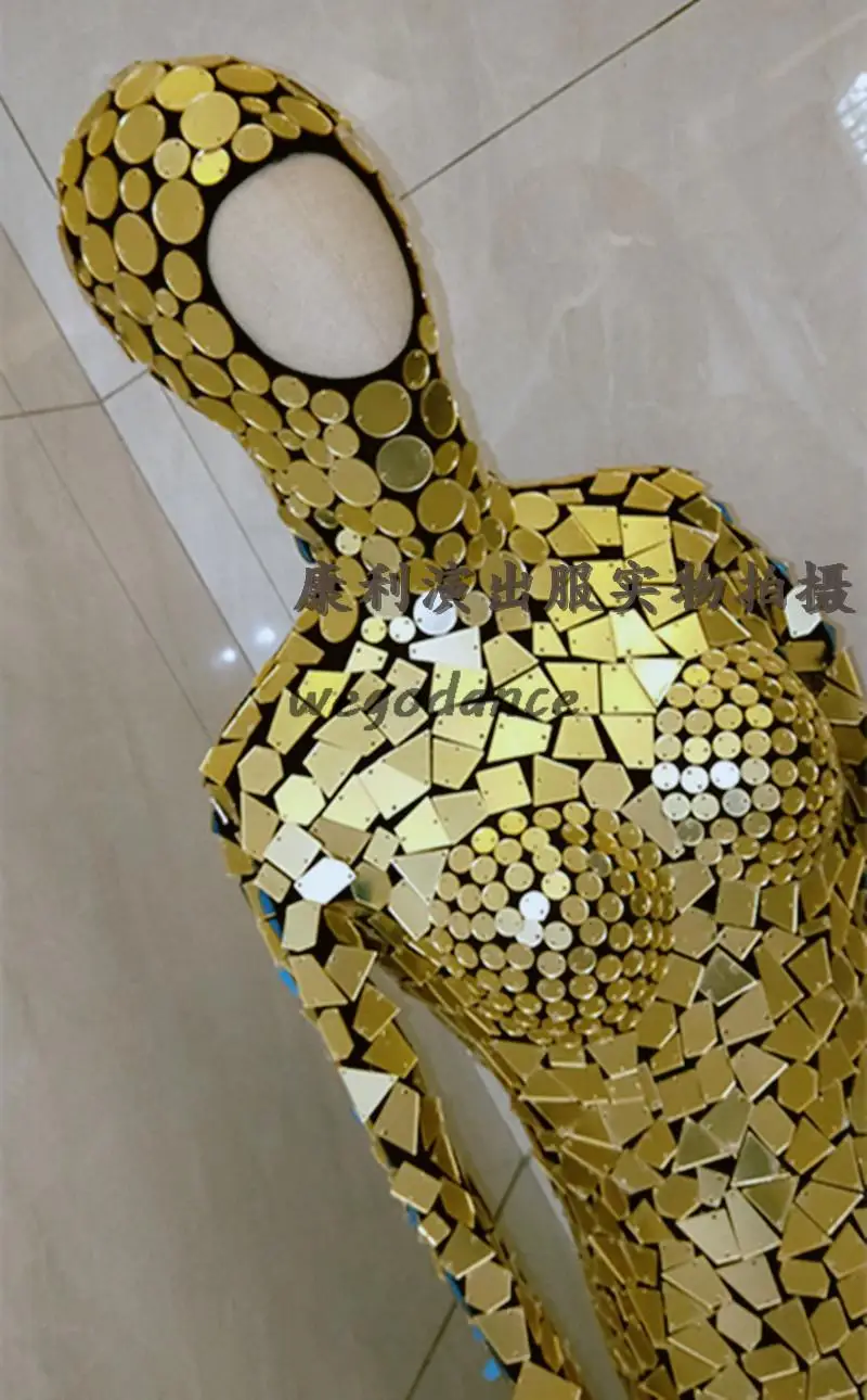 Customized New High-end Mirror Performance Clothing For Runway Shows Dancer Costume