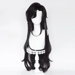 Tian Guan Ci Fu Cosplay Hua Cheng San Lang Wig Heaven Officials Blessing Cosplay Black Wig Huacheng Heat Resistant Synthetic Wig