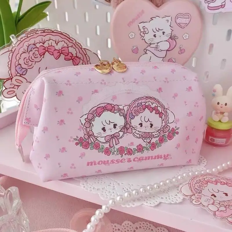 Nowy Kawaii uroczy Mikko Bag duża pojemność przechowywania torba przenośna wodoodporna podróżna kosmetyczka prezenty urodzinowe prezenty dla