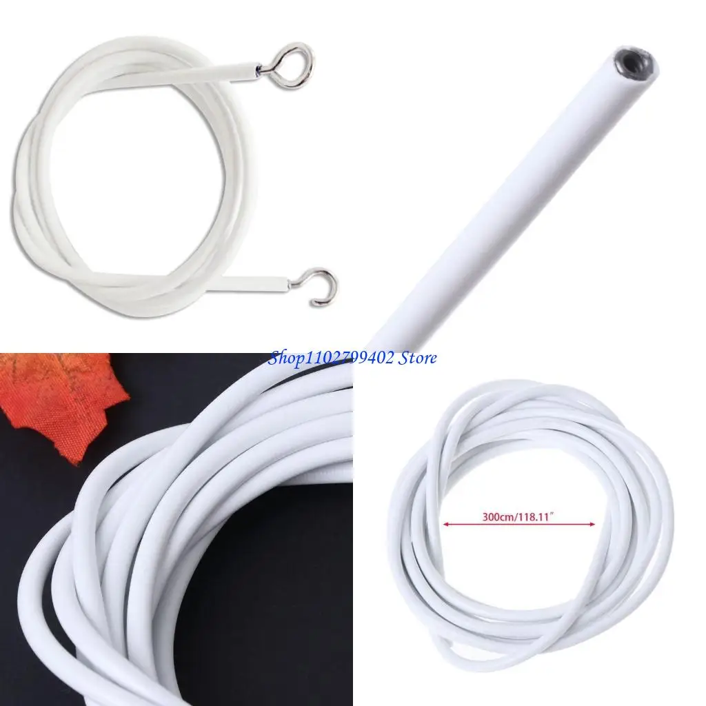 547F Net Hang for 3m Curtain Wire Window Cord Cable String Set With 5 Fish Eyes 5 Hoo