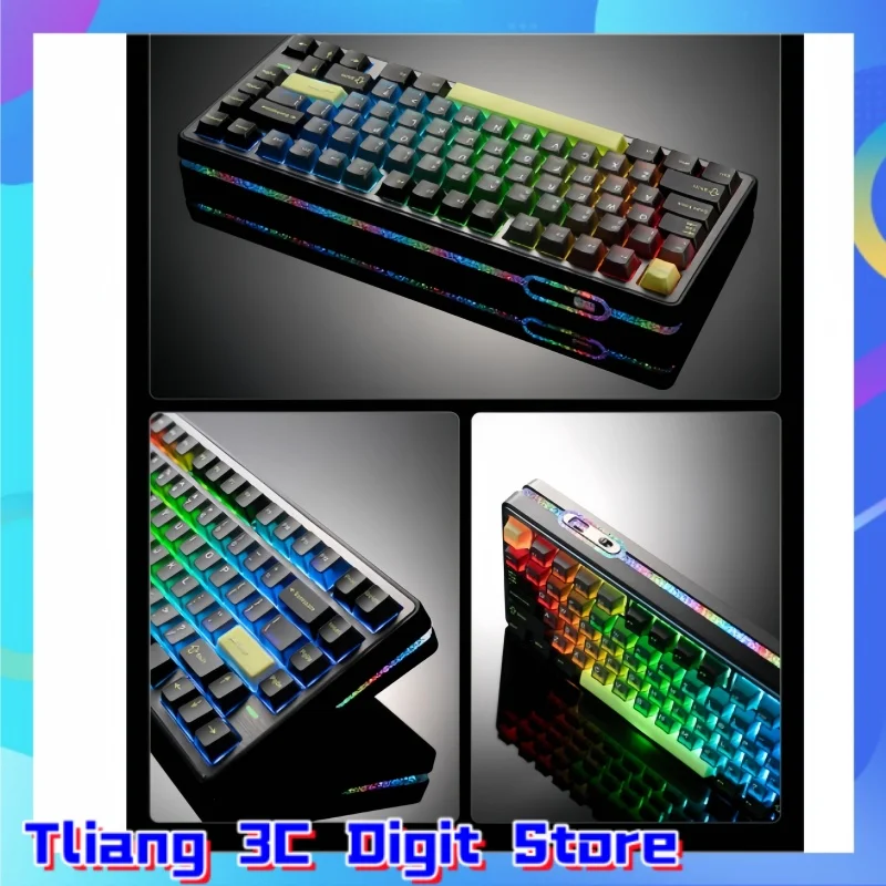 

VGN Neon Magnetic Axis 75 Series Mechanical Keyboard Tri-Mode E-Sports RGB PC Gaming Customized Gasket Hot-Swappable