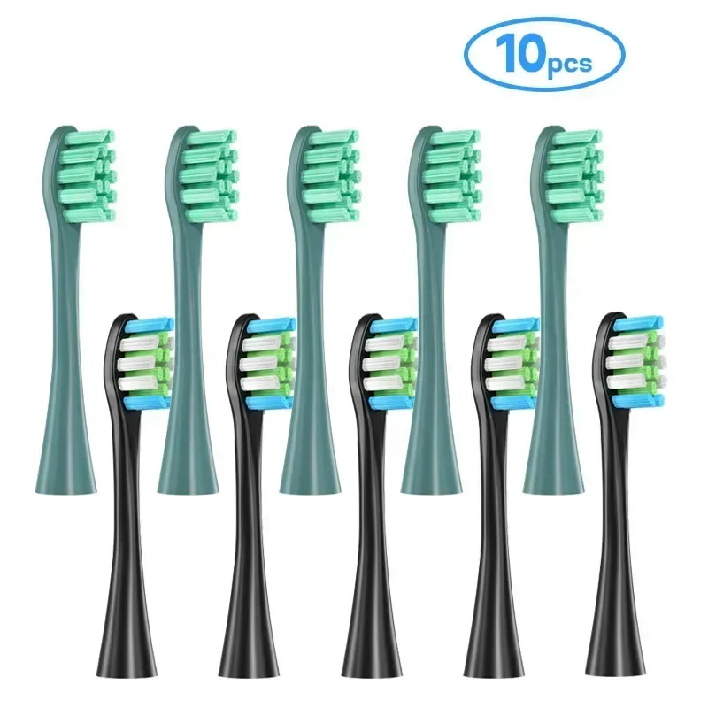 Toothbrush Heads for Oclean X PRO/Z1/F1/One/Air 2/SE 10Pcs Set Replacement Heads Soft DuPont Nozzles Vacuum Sealed Packaged