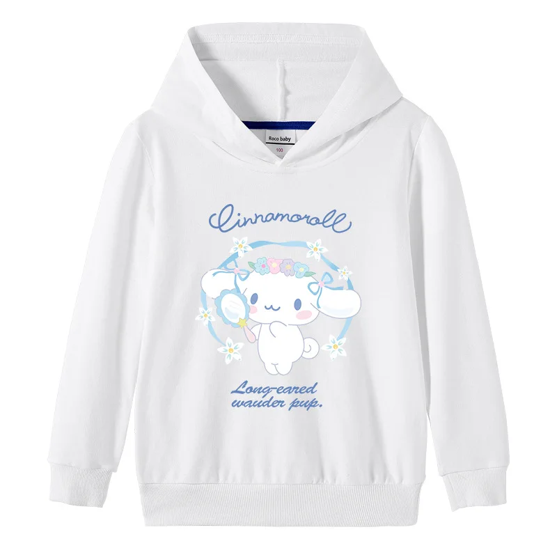 

Детская толстовка с милым принтом Sanrio и большим ухом собаки осенью и зимой, модная и теплая толстовка с капюшоном