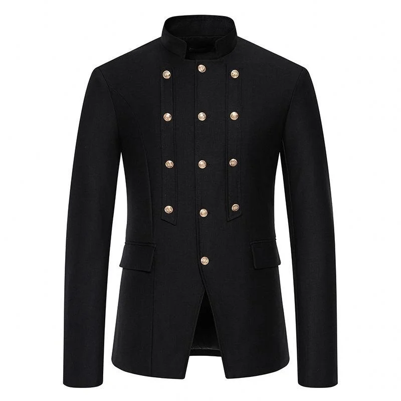 2024 Mens Victorian Jacket Steampunk Jacket Slim Coat Causal Suit Coat for Men Costume