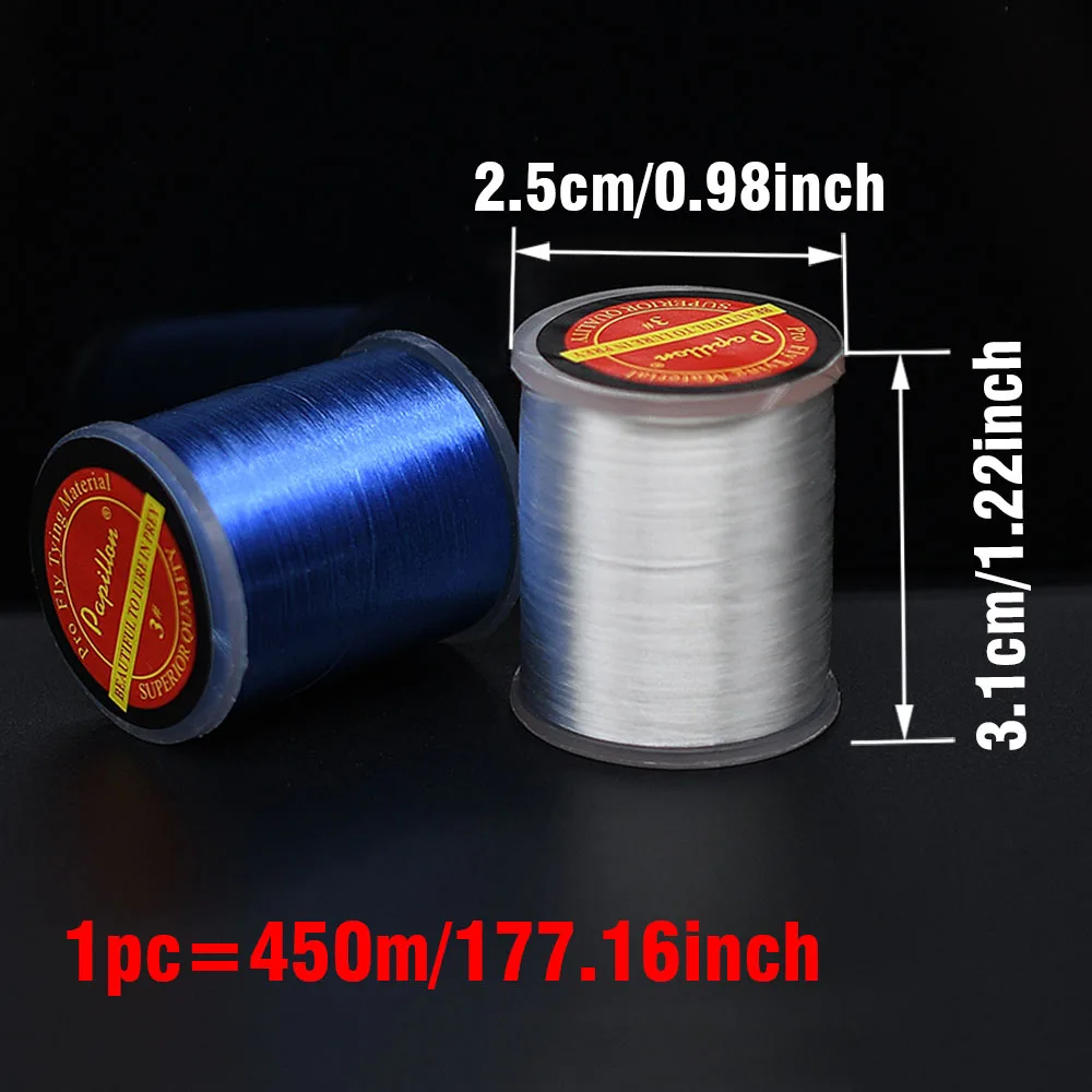 MNFT 2Pcs 75D Fly Tying Threads For Drys Nymphs Small Streamers 6colors Waxed Polyester Filament Floss With Standard Bobbin