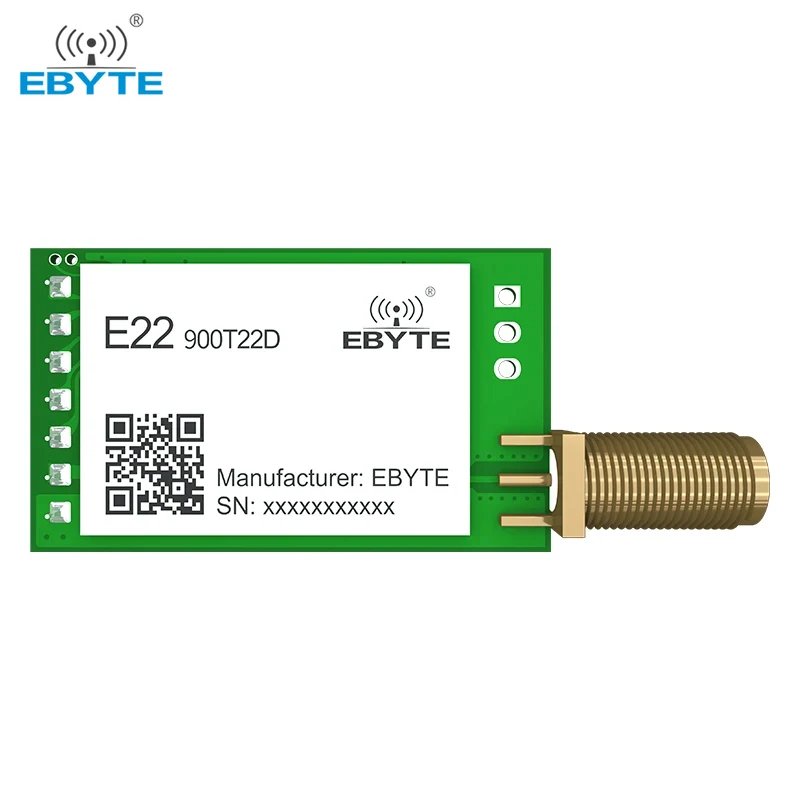 LoRa 868MHz Wireless Module UART 22dBm 5km Long Range EBYTE E22-900T22D-V2 FEC SMA-K Antenna RF Wireless Transmitter