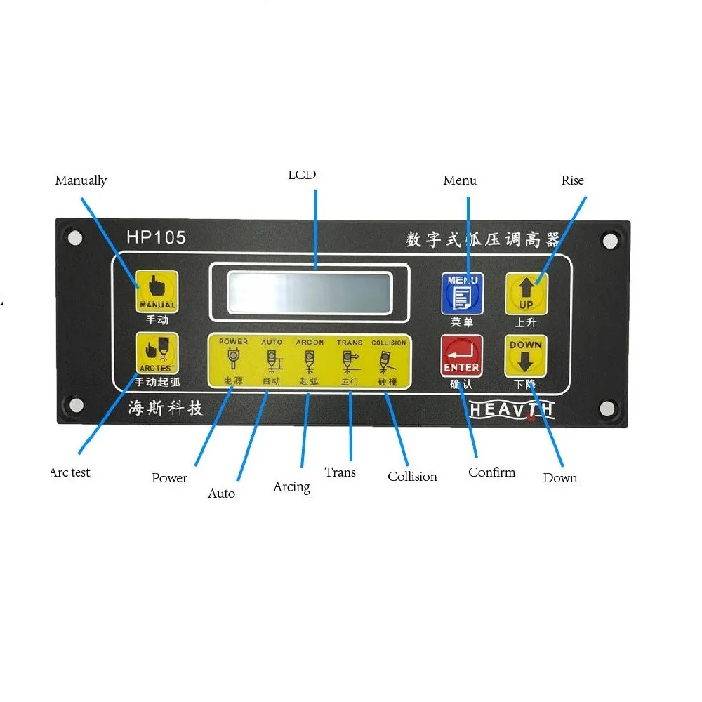 

CNC THC HP105 Torch Height Controller LED Display for Arc Voltage CNC Plasma Cutting Machine