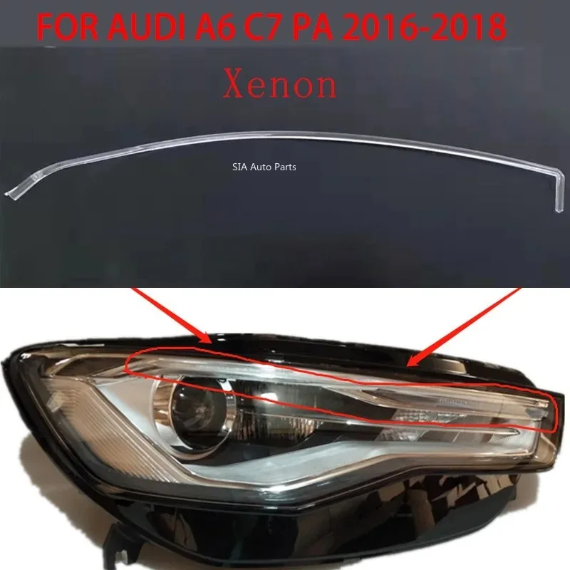 

For Audi A6 C7 PA 2016-18 Xenon Headlight Car DRL Daytime Running Light Guide Plate Bar Light Guide Acrylic Tube