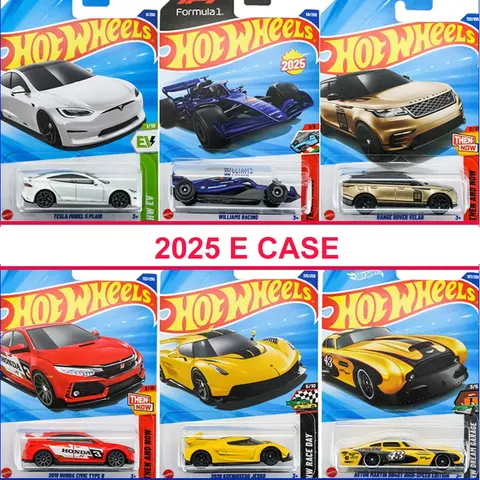2025 E 핫 휠 자동차 레이스하자 다이캐스트 1/64 장난감 소년 마즈다 KITT 배트맨 배트모빌 시보레 Fird 머스탱 혼다 시빅 선물