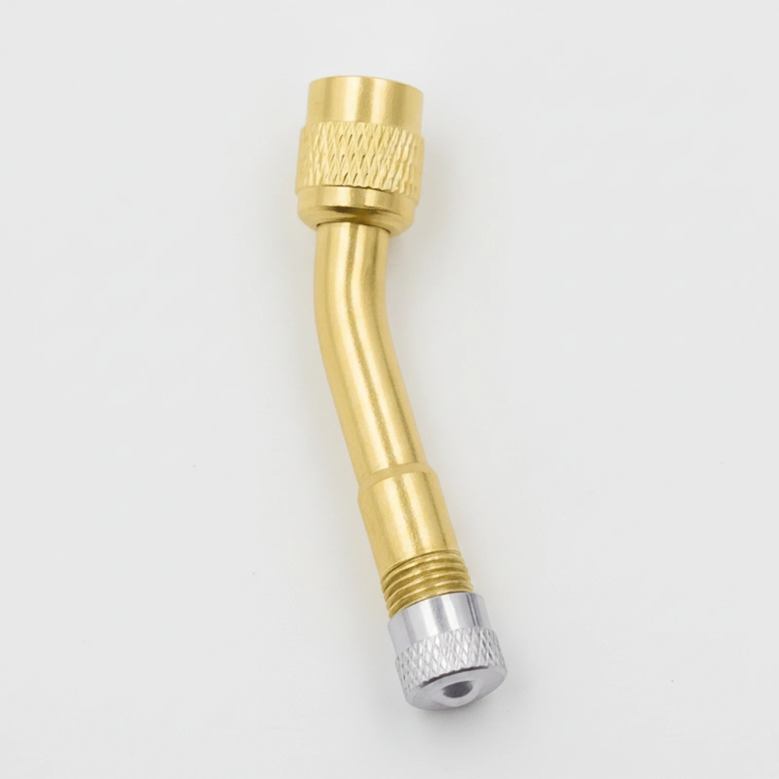 Tire Valve Extension Adapter Angled Valve Stem Extension Bent Compact for Motorcyclists, Motorcycles, Cars