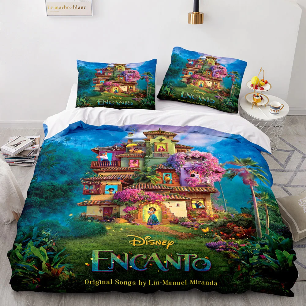 

Disney Cartoon Bedding Set Quilt Encanto Duvet Cover Comforter Bedclothes Children Kid Boy Bed Birthday Gift