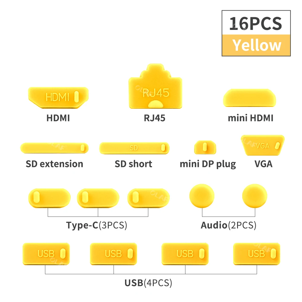 Universal Notebook USB Silikon Anti Staub Plug16pcs Laptop Staubdicht Stopper Staub Stecker USB Computer Interface Wasserdichte Abdeckung