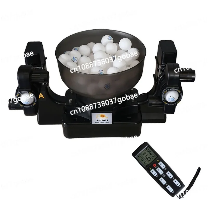 Double-head Table Tennis Automatic Serve Machine Multi-rotation and Multi-drop,  Serve Machine Household Trainer