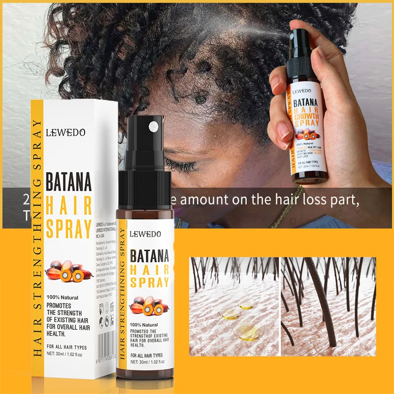 Batana Oil Hair Growth Kit Traction Alopecia Hair Repair Spray Repairs Damage Hair Keratin Hair Scalp Regrowth Treatment Mask - view 4