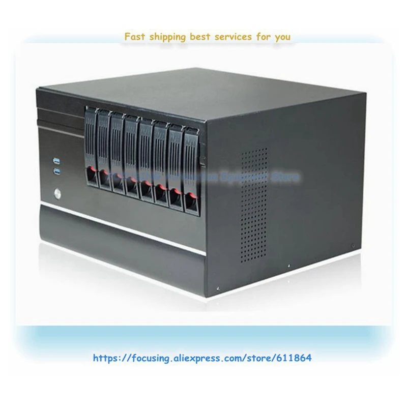 8-Bay NAS Chassis 8-Bay Hot Plug Home Private Cloud Disk File Storage Network Server