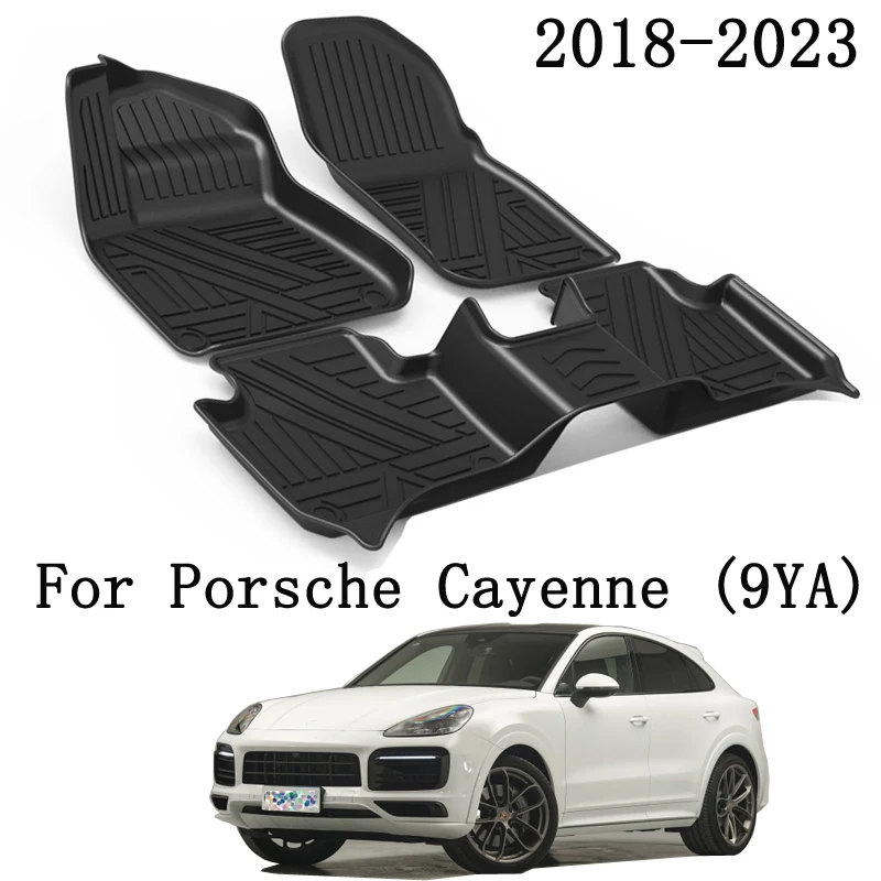 

LHD Car Floor Mats For Porsche Cayenne 9YA 2019 2021 2022 2023 TPE Left-hand Drive Automatic Car Floor Mats Carpet Accessories