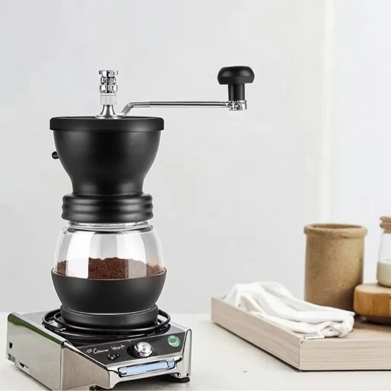 

Single bearing model Coffee bean grinder Labor-saving adjustable coffee fineness Manual grinder Coffee machine