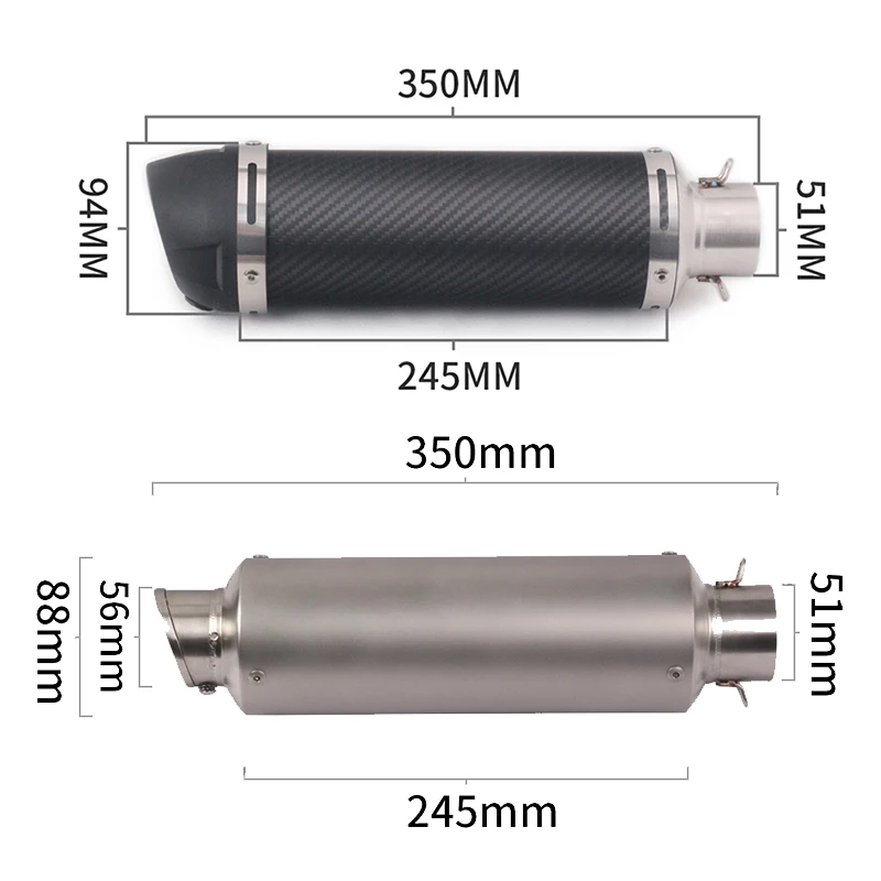 Motorrad-Auspuff-Fluchtsystem, mittleres Verbindungsrohr mit Schalldämpfer, Moto-Slip-On für SPEED TRIPLE 1050/R 1050/94R/2011- 2017 Jahre