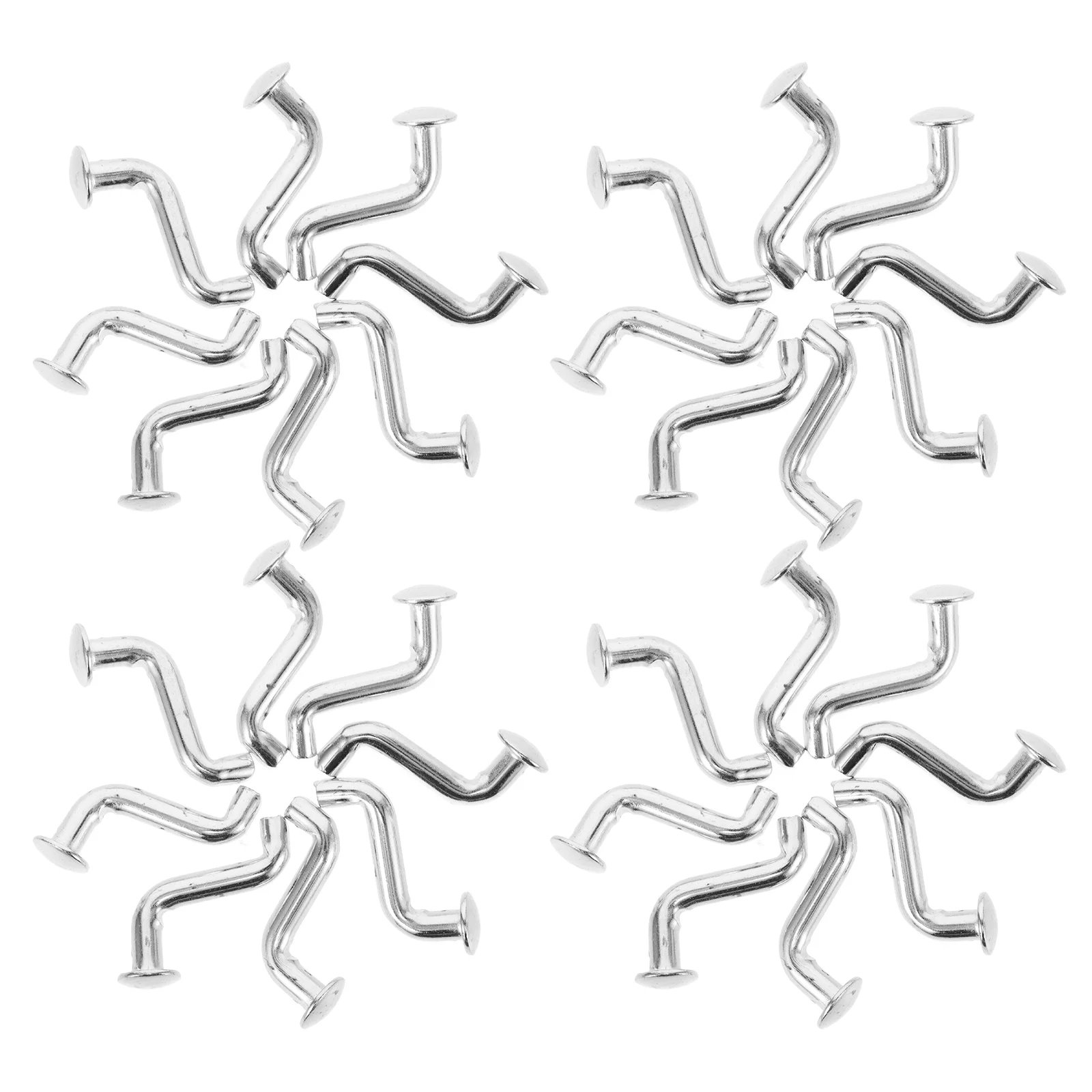 50 pçs prateleiras acessórios parafusos resistentes rack de paletes universal gota pino ganchos clipes de segurança de metal