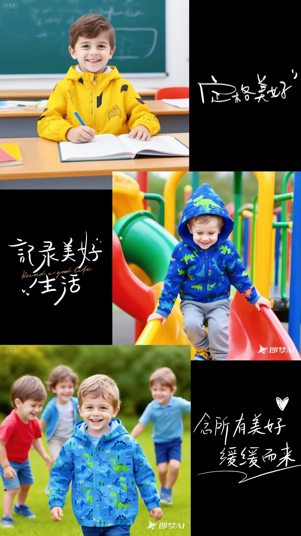 Spring and Autumn Jacket for Children 1-7 Years, Lightweight Outdoor Windproof Small Jacket