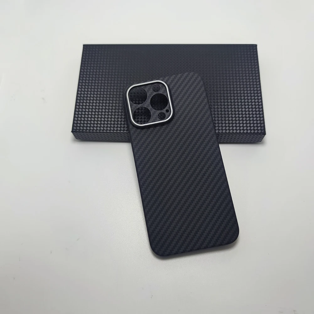 

Чехол из углеродного волокна для iPhone 15 pro max, защита объектива, Ультратонкий чехол из арамидного волокна для iphone 15 pro plus, углеродный чехол
