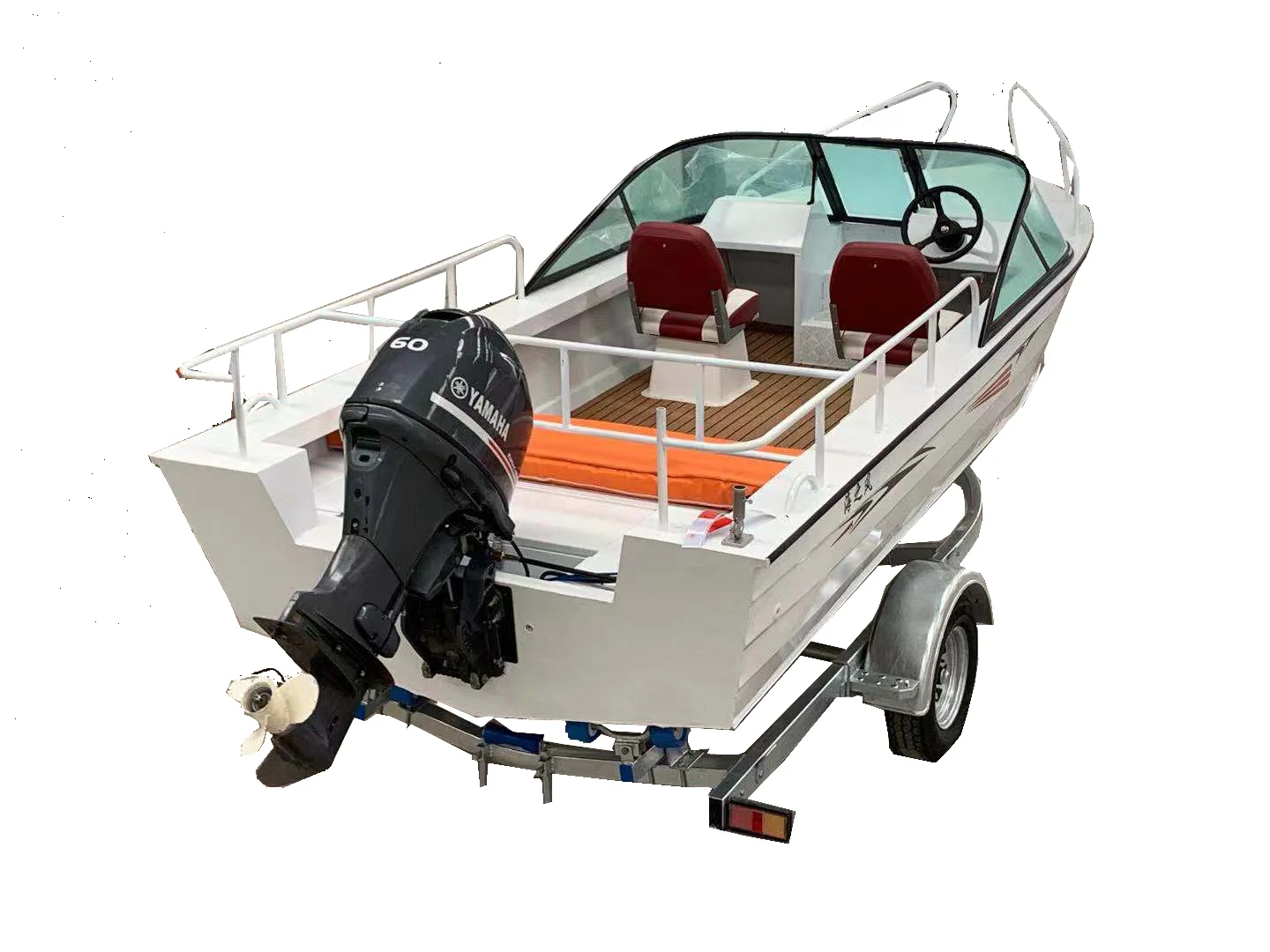 KAIP Luxury Aluminum Yacht 5.28M CE Fishing Aluminum Boat Rescue Speed Boat