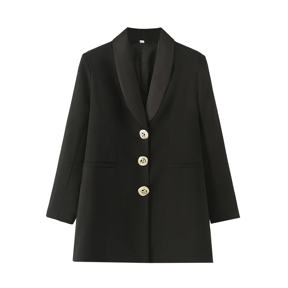 

Осенний новый дизайн в европейском и американском стиле, модный и универсальный, нишевый пиджак в западном стиле