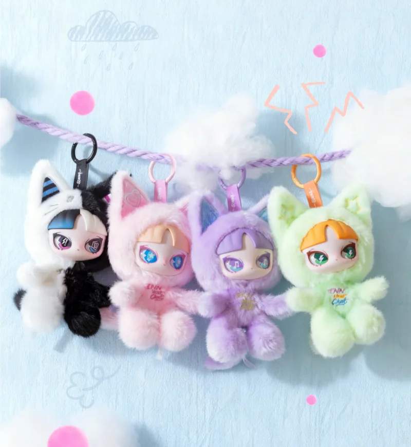 Inns Cat in Your Chat Series Vinyl Face Blind Box Trendy Hipper Toy Figure Decoration Gift for Kids Collectible Trendy Toys