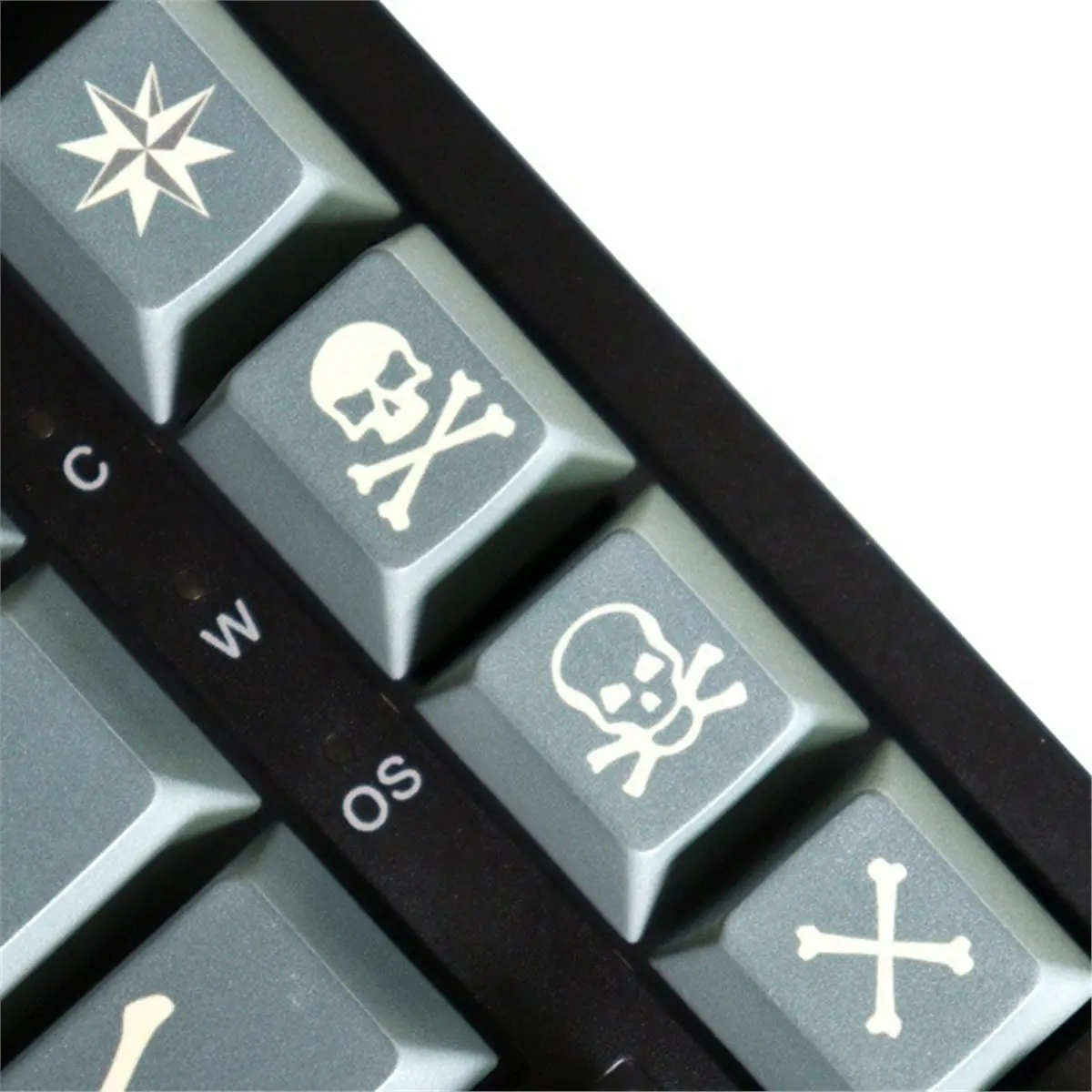 DT81 For GMK Boneyard Keycaps PBT 130 Keys Cherry Profile Keycaps for 61/87/104/108 Mx Switch Mechanical Keyboard
