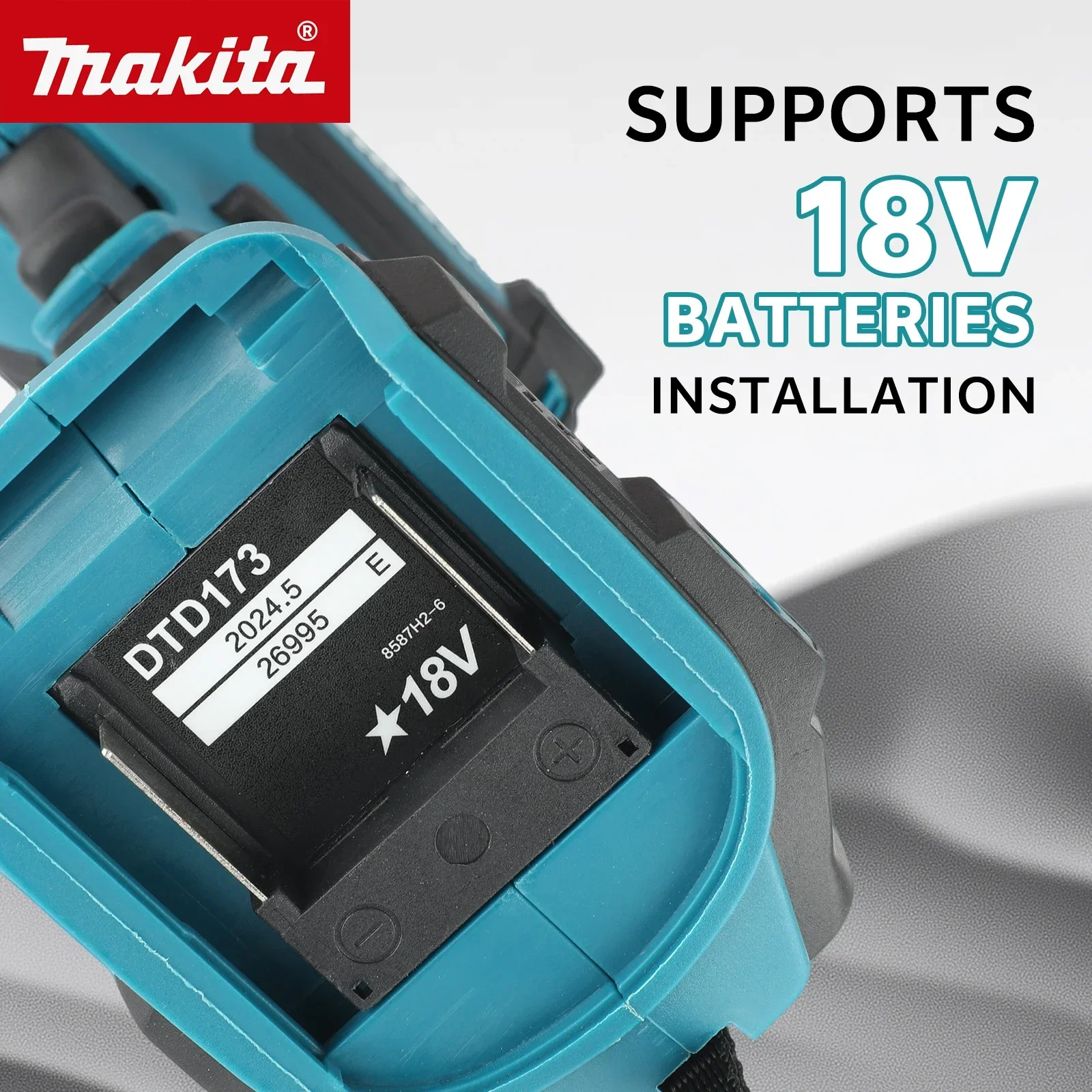 ماكيتا DTD173 أزرق 18 فولت بدون فرش ليثيوم أيون تأثير سائق أداة السلطة أداة متعددة الوظائف ، مثقاب الخشب ، أداة السلطة