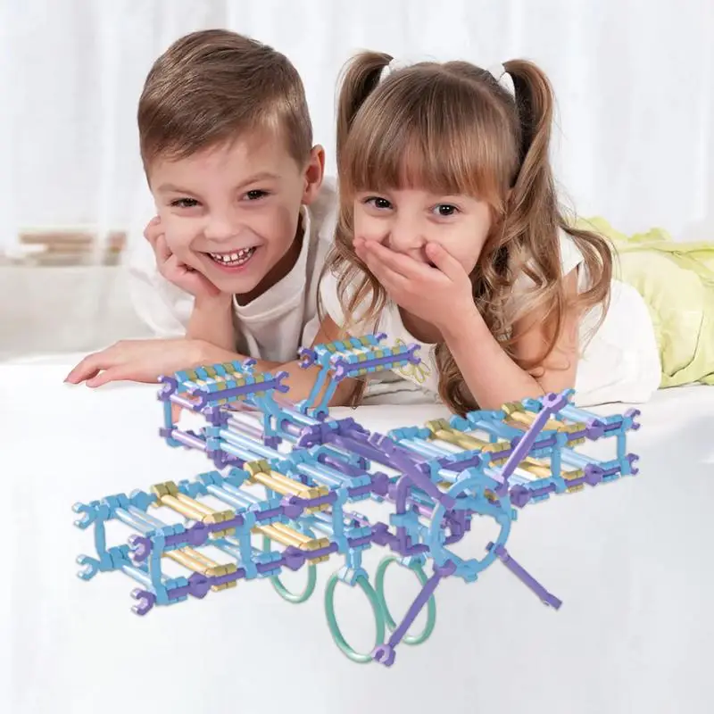 Building Sticks For Kids 1500pcs Educational Construction Engineering Set Creative Construction Sticks Set 3D Puzzle For Boys