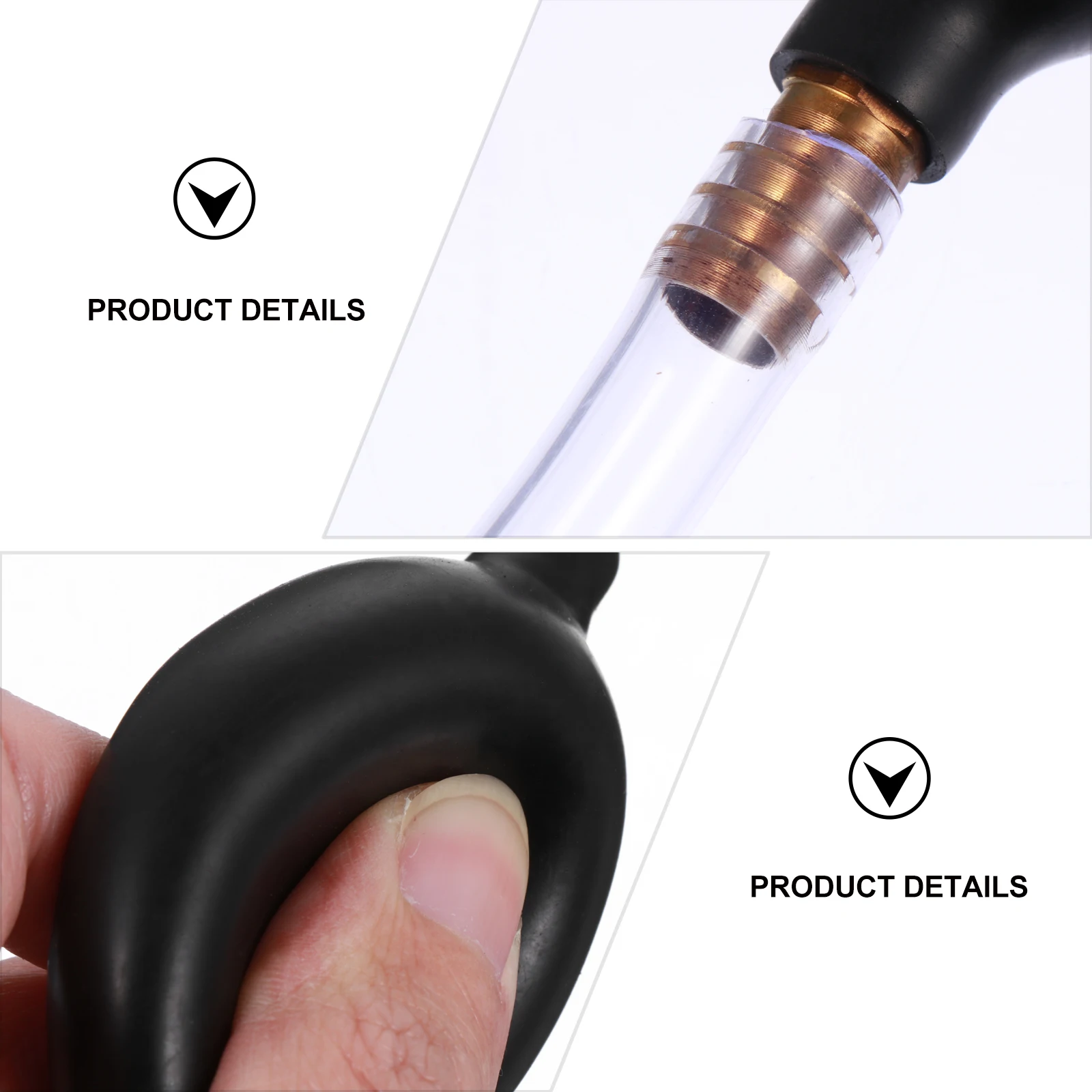 

PVC High Flow H Siphon Pump Durable Clear Pipe Fuel Transfer Manual Water Pump for Fish Tank Black Siphon Oil Extractor Engine