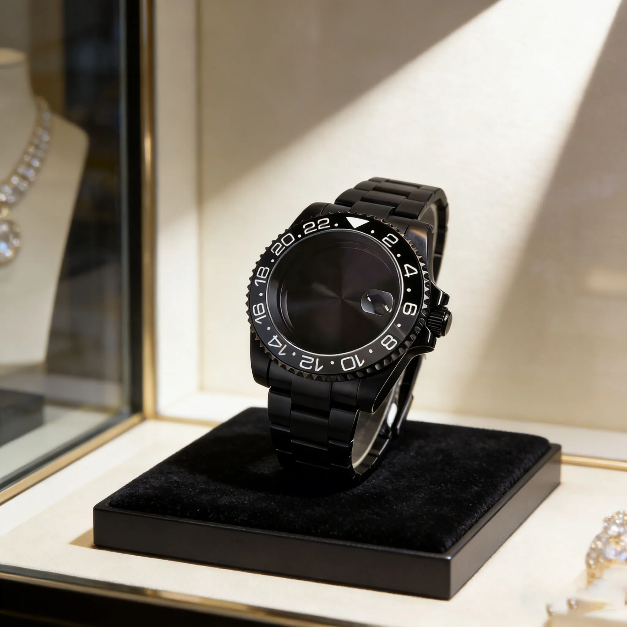 

Новые черные деловые часы Tandorio, 40 мм, с сапфировым стеклом, керамическим безелем, водонепроницаемостью 200 м, корпусом и браслетом Oyster для NH35, NH36, ETA2824