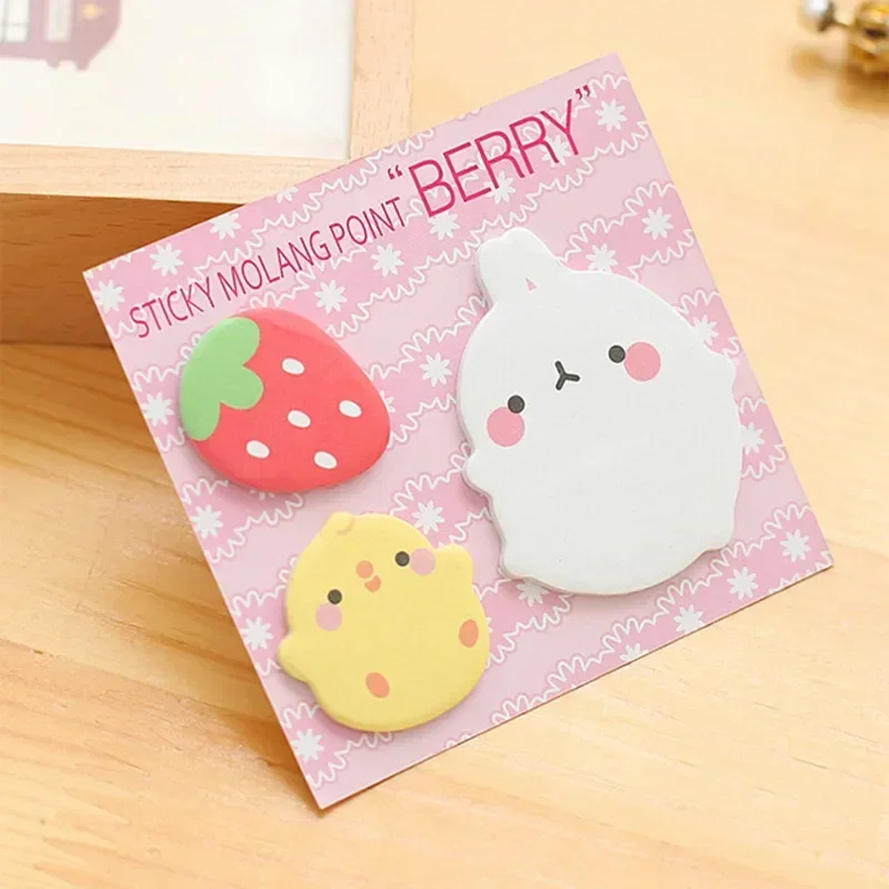 Cute Sticky Notes Kawaii Animals Notes Cartoon Adhesive Notepad Writing Pads Office Supplies School Stationery Notepad