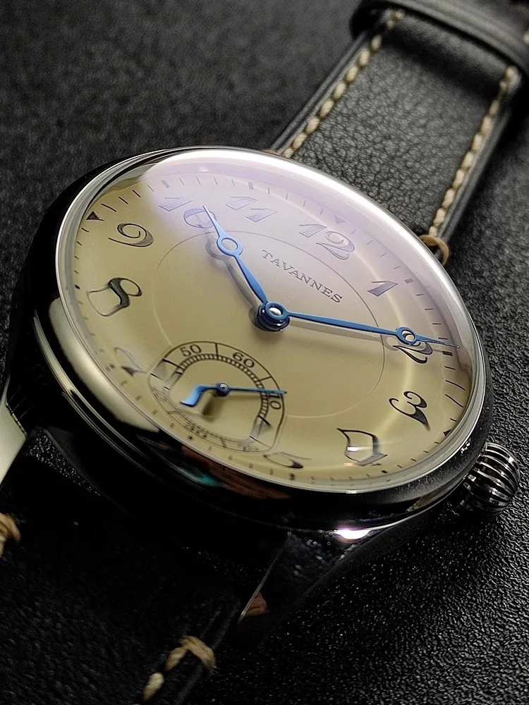 Vakuy Tabang Huai surface seagull ST3621 movement retro business men\'s genuine leather waterproof manual mechanical watch