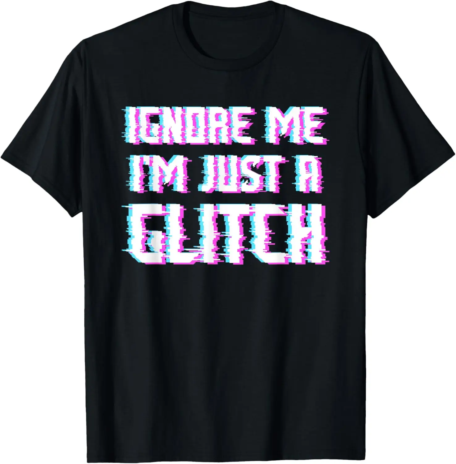 تي شيرت Ignore Me I'm Just A Glitch Vintage Gaming VHS Computer Tech