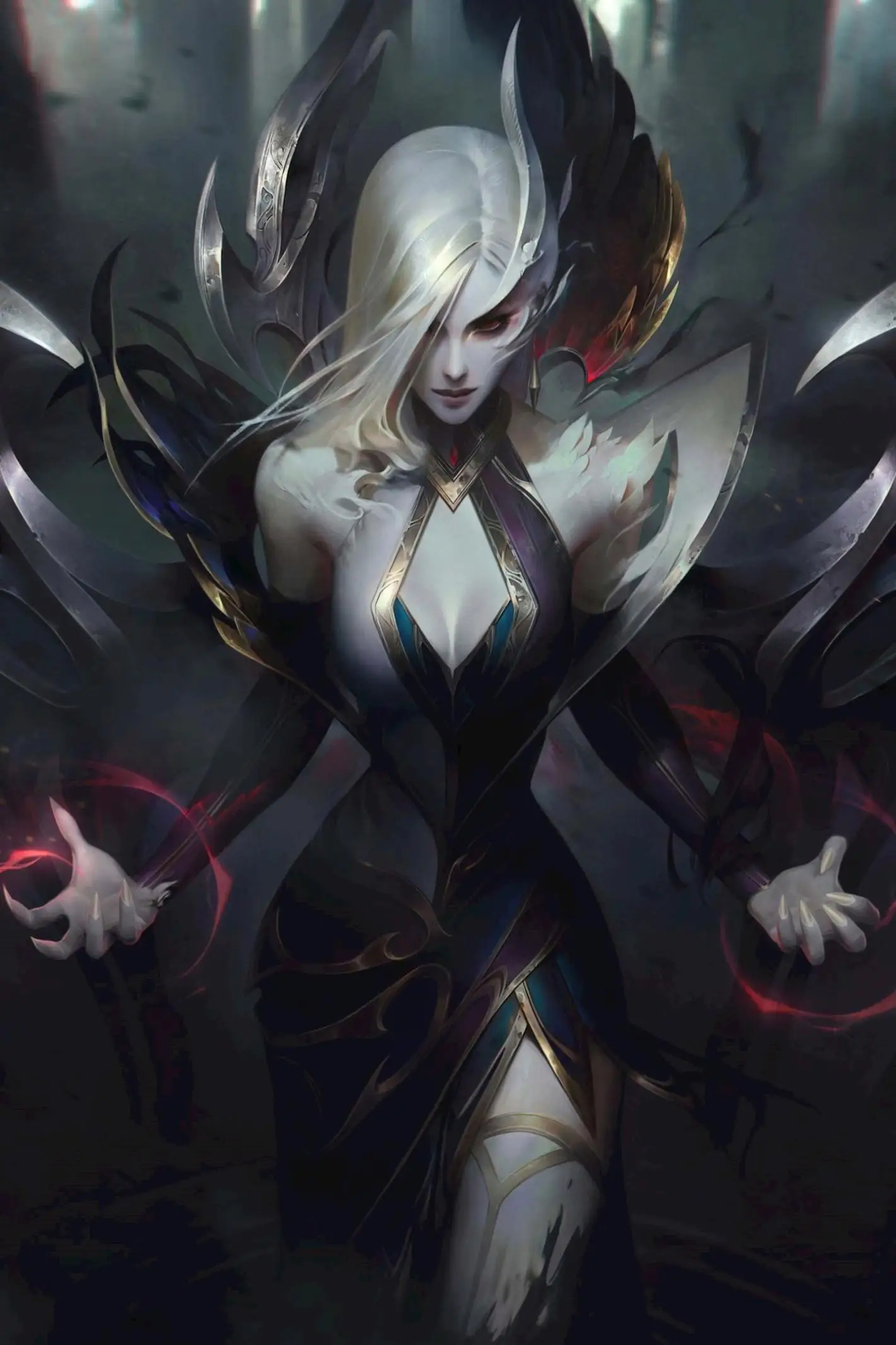 Irelia H Store Customized coven morgana LOL Cosplay lol Morgana Cosplay Costume Halloween Party Dress