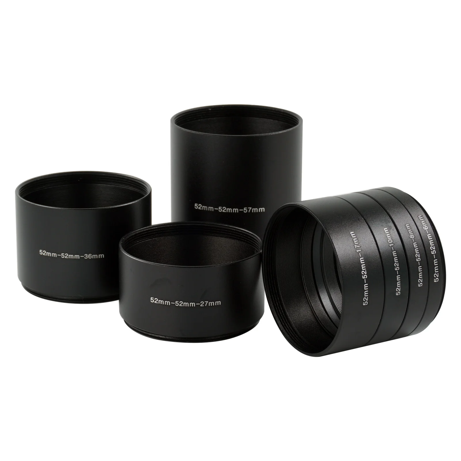 Aluminiowy M52-M52 52mm x 1mm Adapter Pierścieniowy z Gwintem do Montażu Rurki Przedłużającej Osłony Obiektywu 6mm 8mm 10mm 17mm 27mm 36mm 57mm — zdjęcie produktu 2