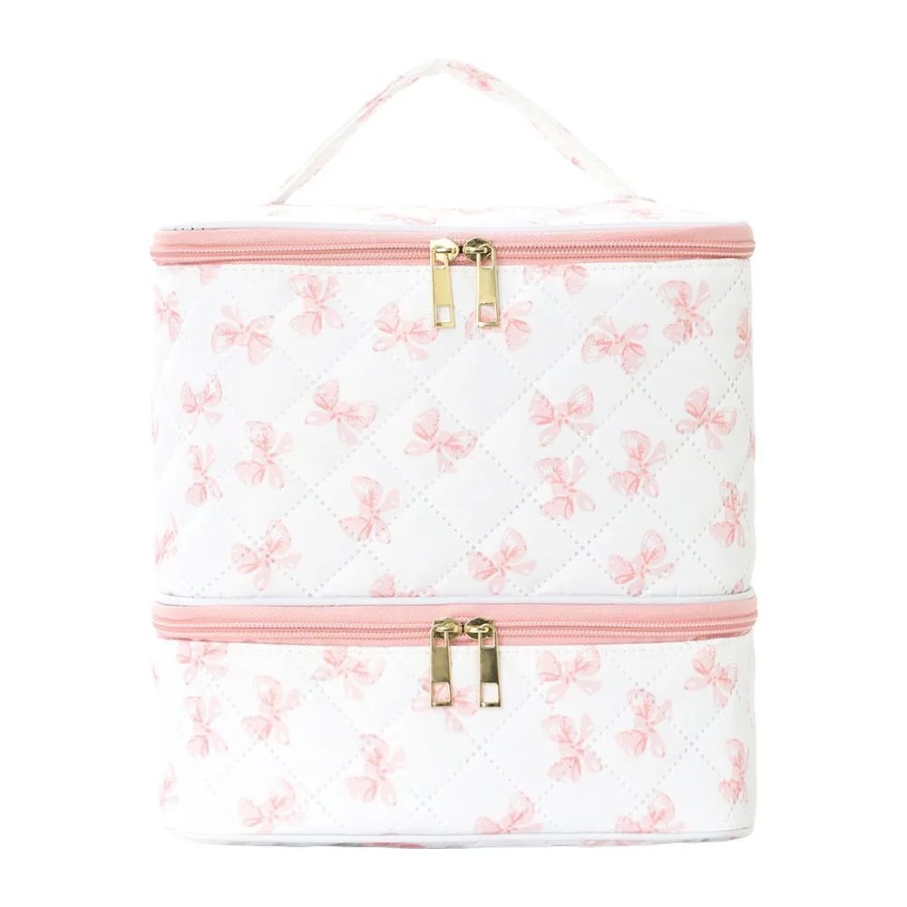 

Сумка для хранения лаков для ногтей на 30 ячеек, двухслойная, водонепроницаемая, для эфирных масел, с ручкой, большой вместимости